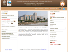 Tablet Screenshot of ncmrwf.gov.in